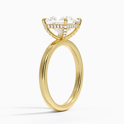Lumiere 2mm Diamond Ring (1/8 ct. tw.) - Princess Cut Center Stone