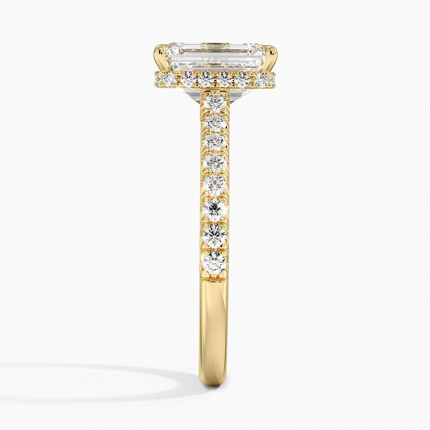 Chantal Diamond Ring - Emerald Cut Center Stone