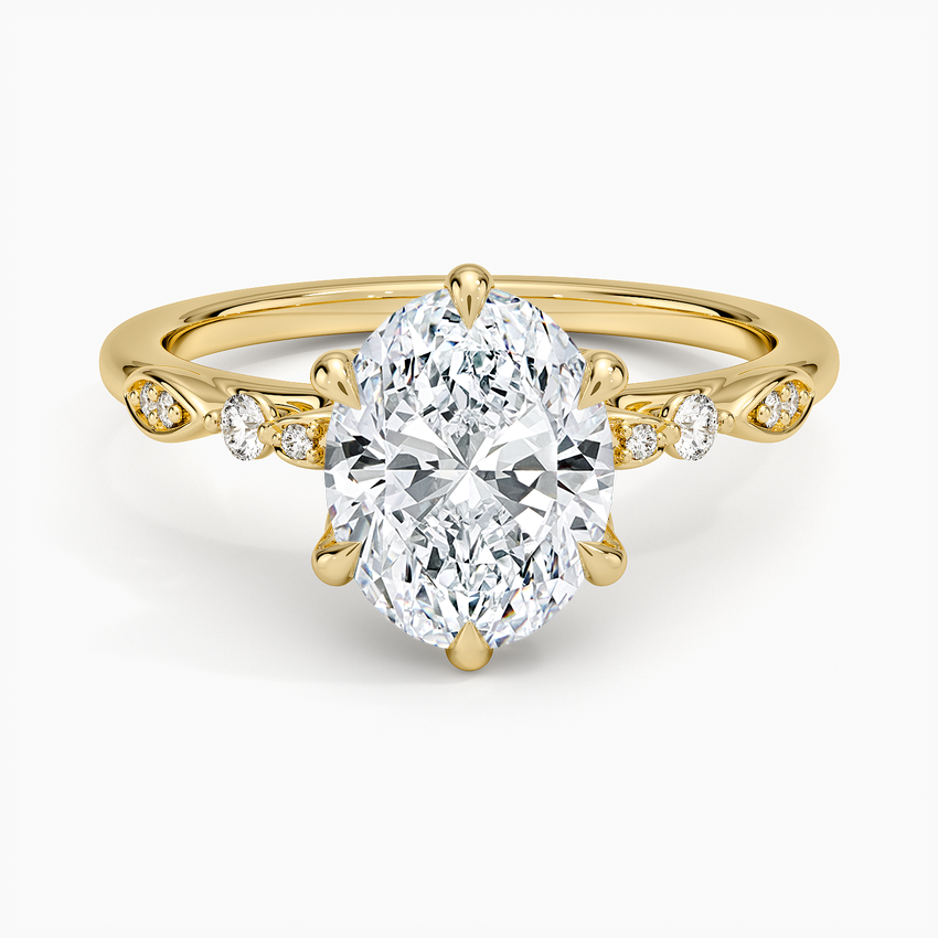 Rochelle Diamond Ring - Oval Center Stone