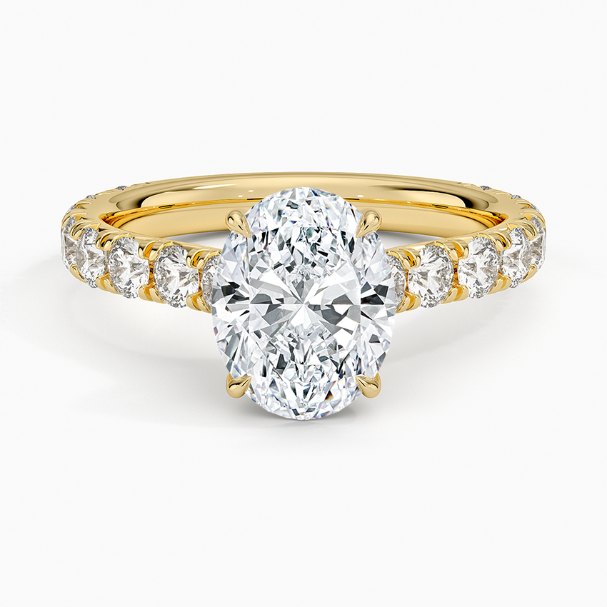 Anthology Three-Quarter Coverage Diamond Ring (7/8 ct. tw.) - Oval Center Stone
