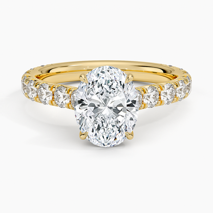 Anthology Three-Quarter Coverage Diamond Ring (7/8 ct. tw.) - Oval Center Stone