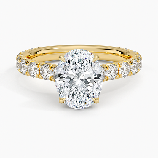 Anthology Three-Quarter Coverage Diamond Ring (7/8 ct. tw.) - Oval Center Stone