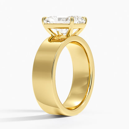 Peyton 6mm Solitaire Ring - Radiant Cut Center Stone