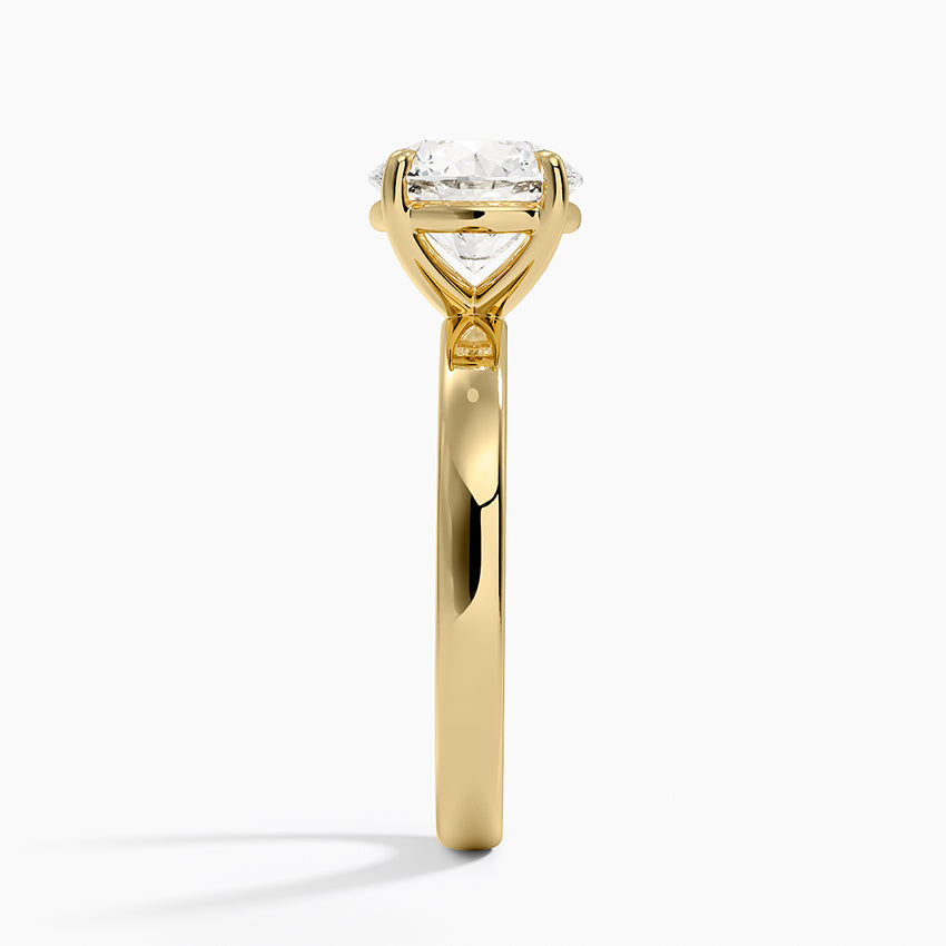 Fairmined Perfect Fit Solitaire 2.5mm Ring - Round Cut Center Stone