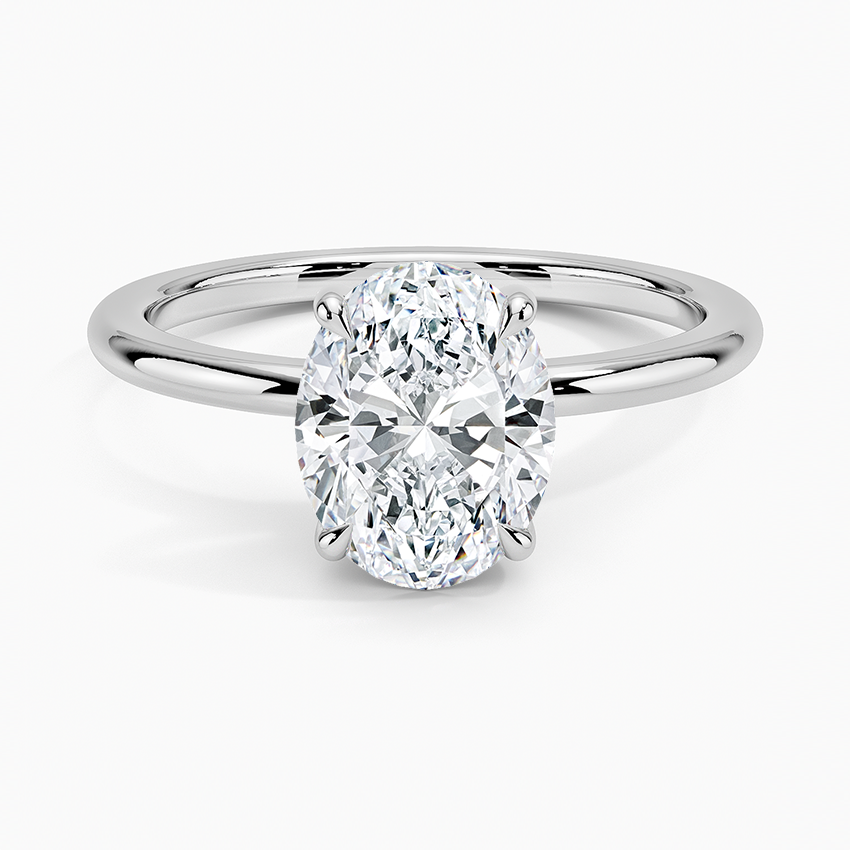 Fairmined 1.5mm Comfort Fit Ring - Oval Center Stone