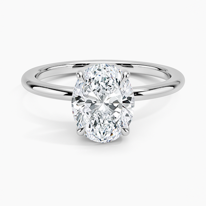 Fairmined 1.5mm Comfort Fit Ring - Oval Center Stone