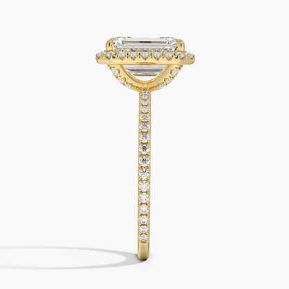 Waverly Halo Diamond Ring (1/2 ct. tw.) - Emerald Cut Center Stone