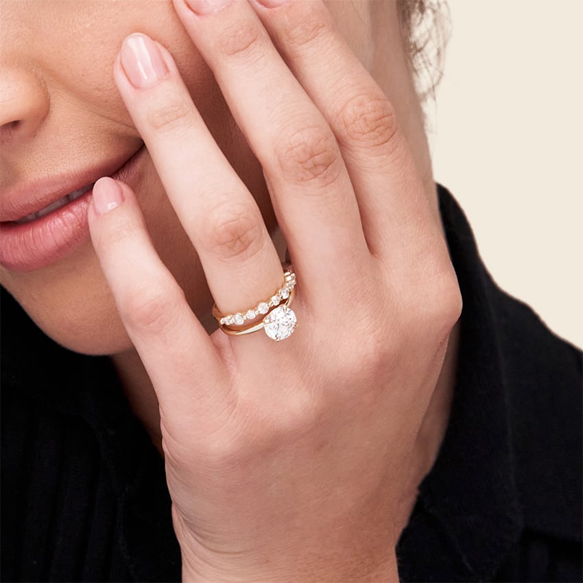 Elodie 1.8mm Solitaire Ring - Round Center Stone