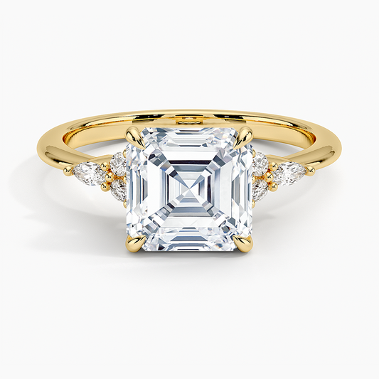 Nadia Diamond Ring - Asscher Cut Center Stone
