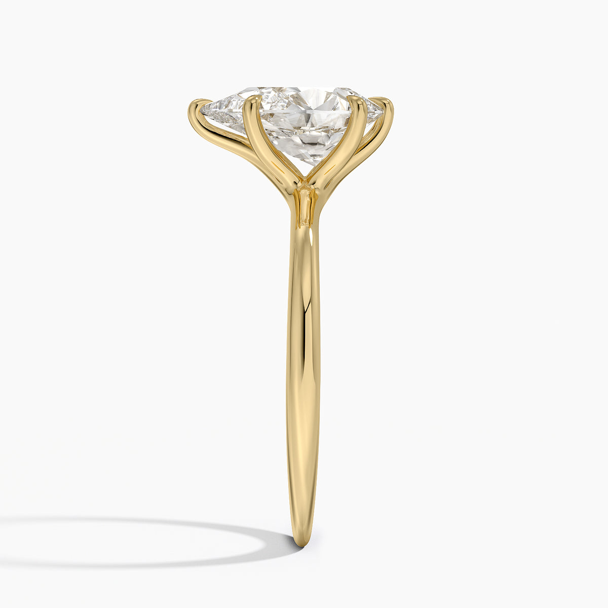 Freesia Six-Prong Solitaire Ring - Pear Cut Center Stone