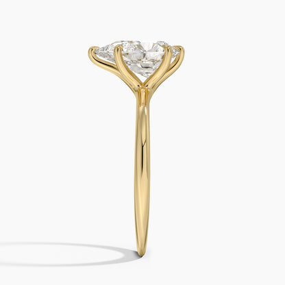 Freesia Six-Prong Solitaire Ring - Pear Cut Center Stone