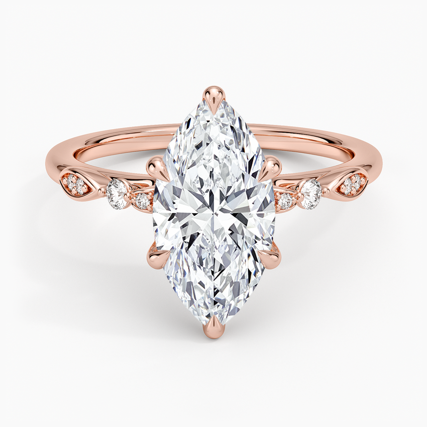 Rochelle Diamond Ring - Marquise Center Stone