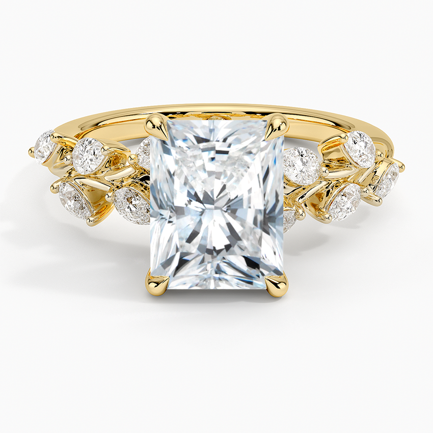Amaranta Diamond Ring (1/2 ct. tw.) - Radiant Cut Center Stone