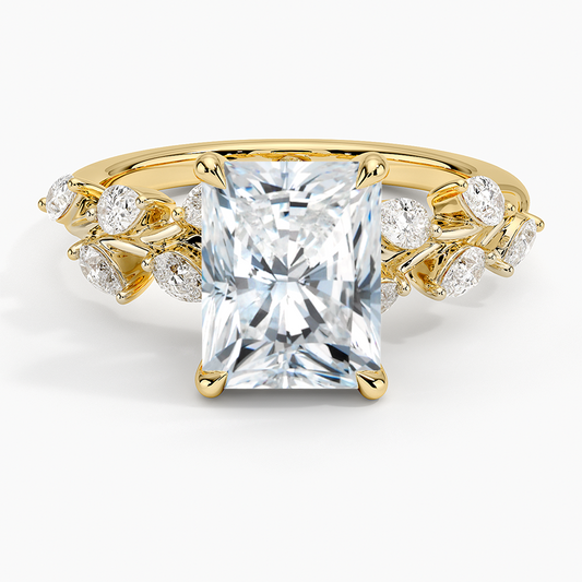 Amaranta Diamond Ring (1/2 ct. tw.) - Radiant Cut Center Stone