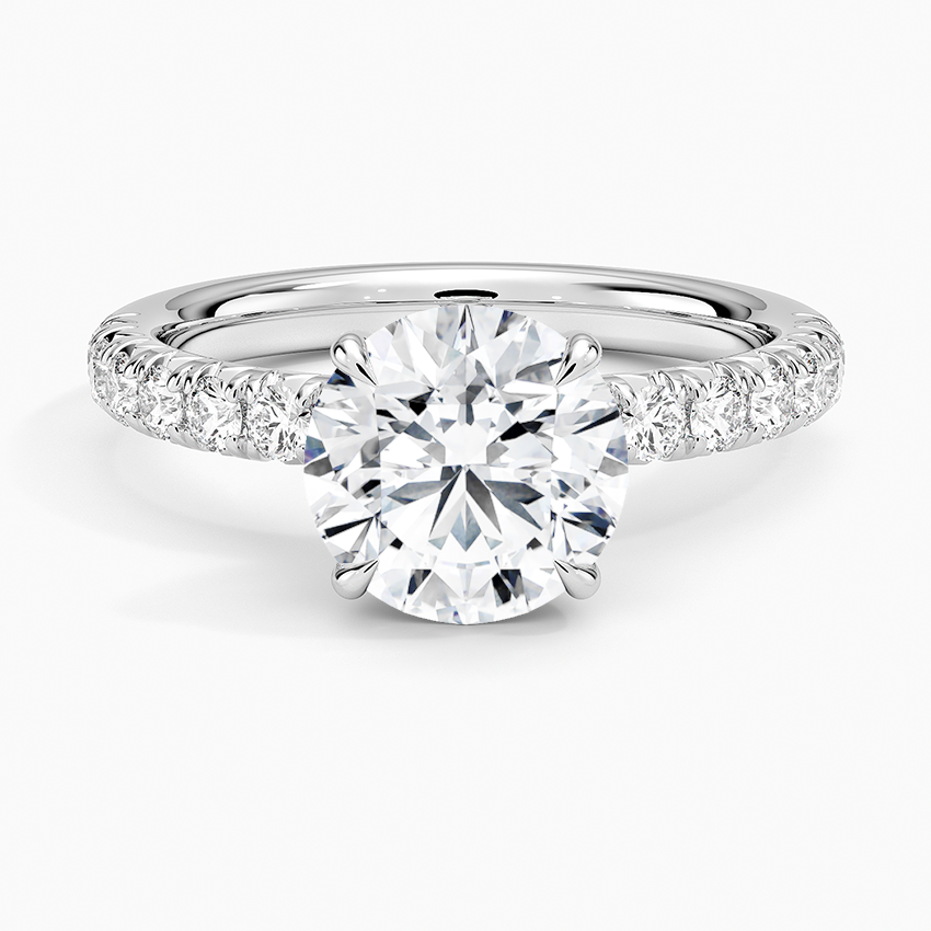 Luxe Amelie Diamond Ring (3/8 ct. tw.) - Round Center Stone