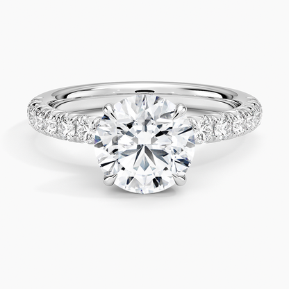 Luxe Amelie Diamond Ring (3/8 ct. tw.) - Round Center Stone