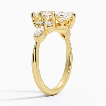 Luxe Nadia Diamond Ring - Marquise Center Stone