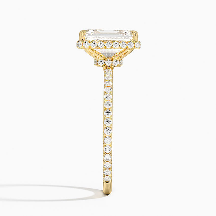 Gala Diamond Ring - Emerald Cut Center Stone