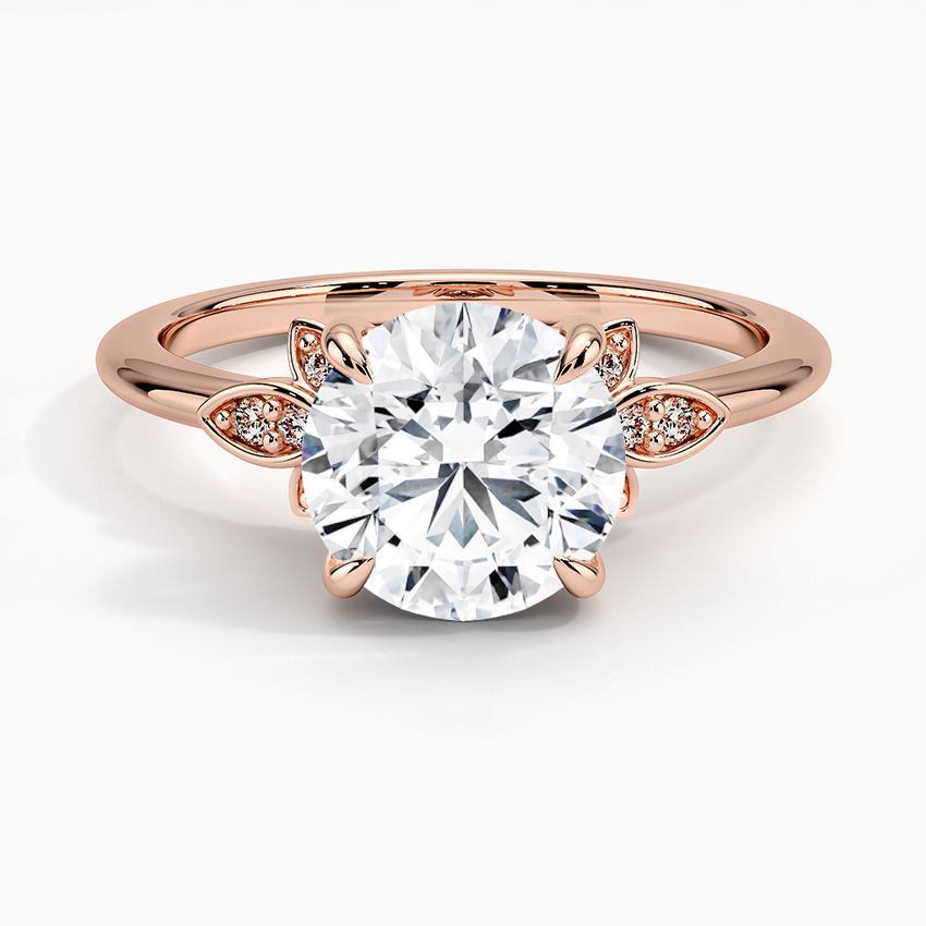 Fiore Diamond Ring - Round Center Stone
