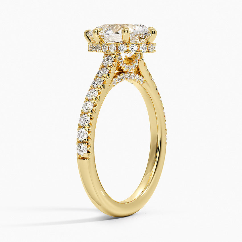Chantal Diamond Ring - Pear Center Stone