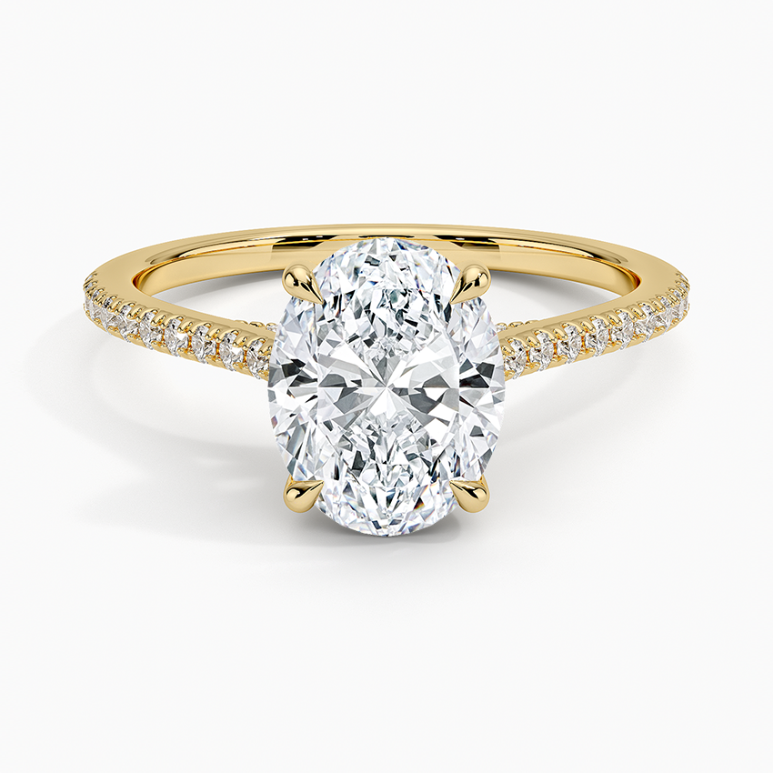 Luxe Dawn Diamond Ring - Oval Center Stone