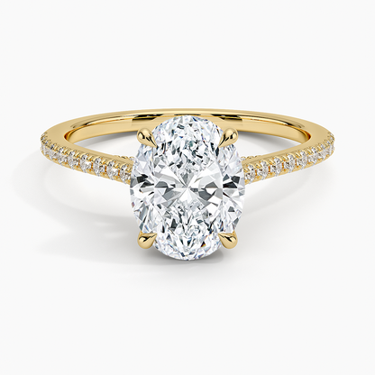 Luxe Dawn Diamond Ring - Oval Center Stone