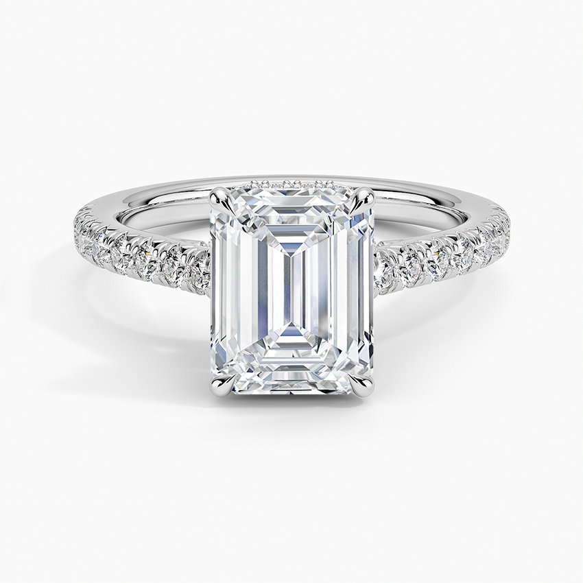 Chantal Diamond Ring - Emerald Cut Center Stone