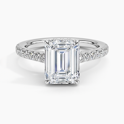 Chantal Diamond Ring - Emerald Cut Center Stone