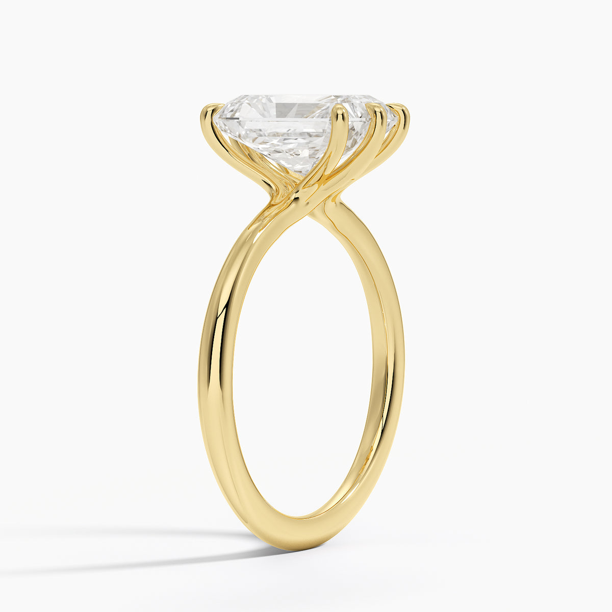 Freesia Six-Prong Solitaire Ring - Radiant Cut Center Stone