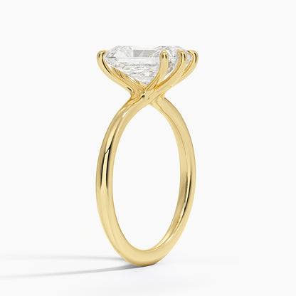 Freesia Six-Prong Solitaire Ring - Radiant Cut Center Stone