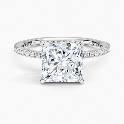 Perfect Fit Three-Quarter Diamond Ring (1/4 ct. tw.) - Princess Cut Center Stone