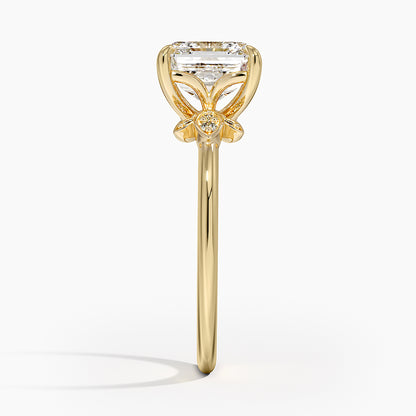 Fiore Diamond Ring - Asscher Cut Center Stone