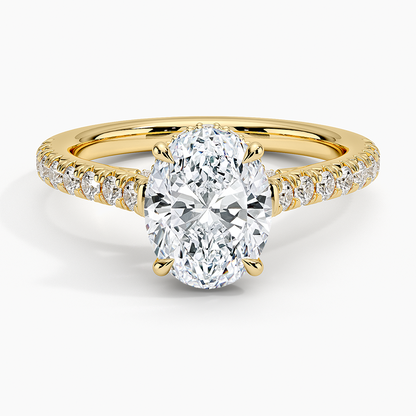 Chantal Diamond Ring - Oval Center Stone