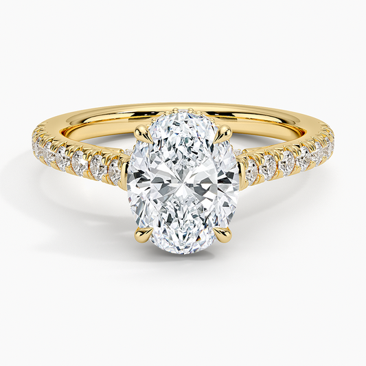 Chantal Diamond Ring - Oval Center Stone