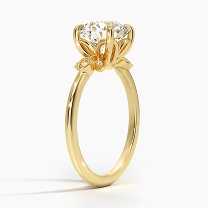 Fiore Diamond Ring - Round Center Stone