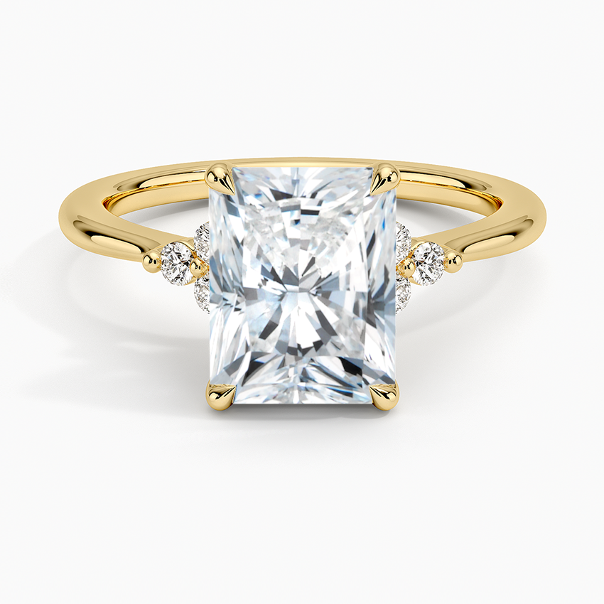 Melody Diamond Ring - Radiant Cut Center Stone