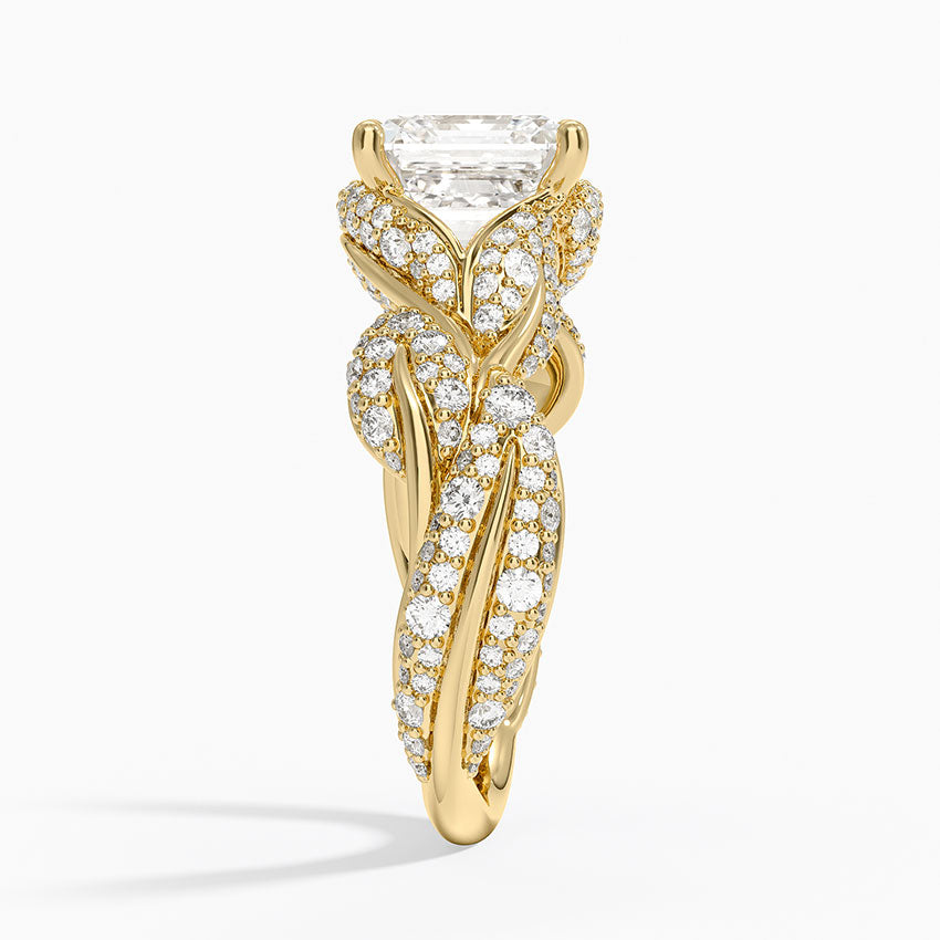 Olivia Diamond Ring (1 ct. tw.) - Asscher Cut Center Stone