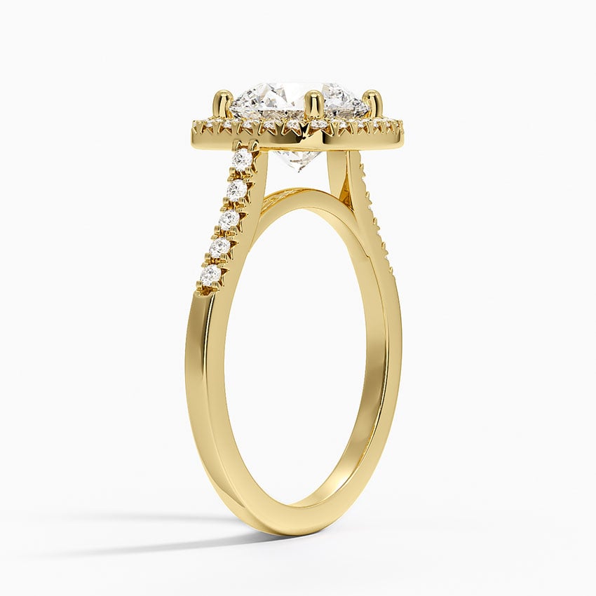 Odessa Halo Diamond Ring (1/5 ct. tw.) - Round Center Stone