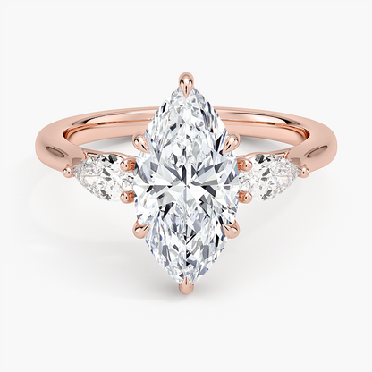 Opera Perfect Fit Diamond Ring - Marquise Center Stone