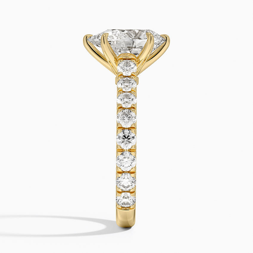 Anthology Three-Quarter Coverage Diamond Ring (7/8 ct. tw.) - Pear Center Stone