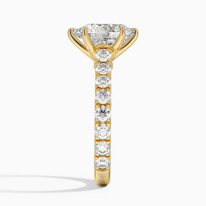 Anthology Three-Quarter Coverage Diamond Ring (7/8 ct. tw.) - Pear Center Stone