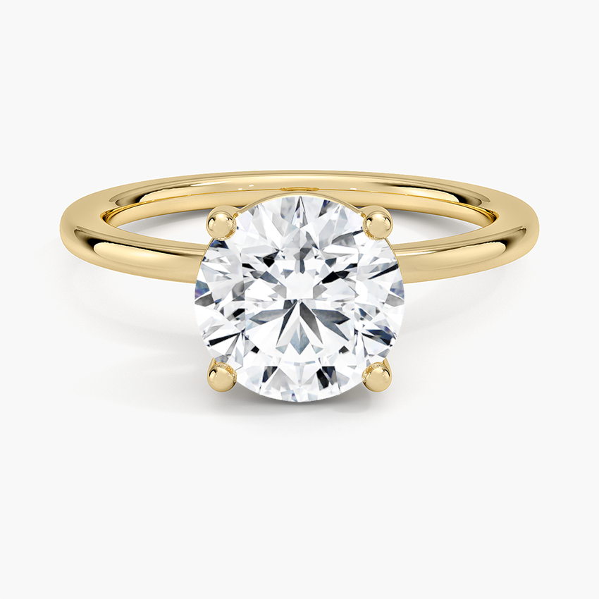 Perfect Fit 1.4mm Solitaire Ring - Round Center Stone