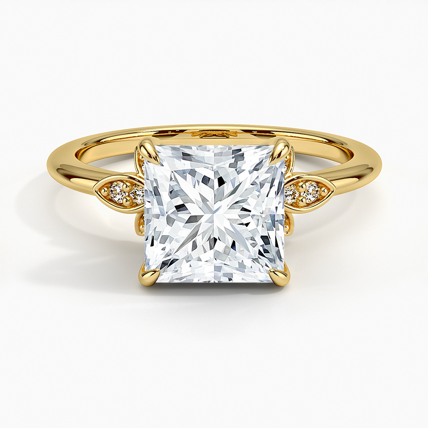 Fiore Diamond Ring - Princess Cut Center Stone
