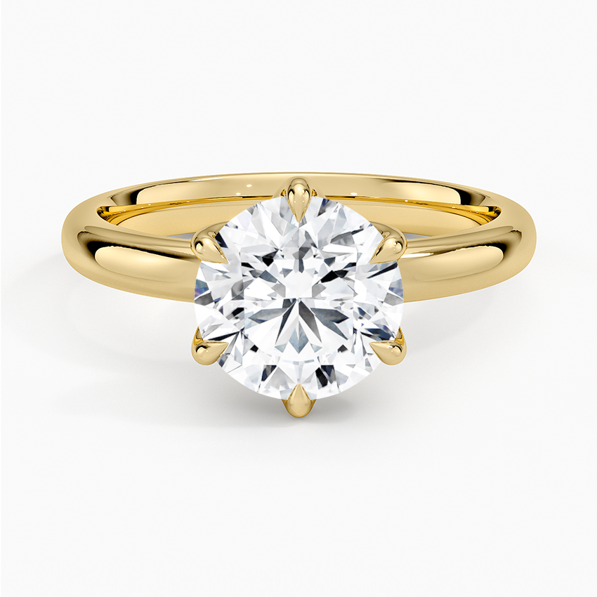 Esme 2.5mm Solitaire Ring - Round Center Stone