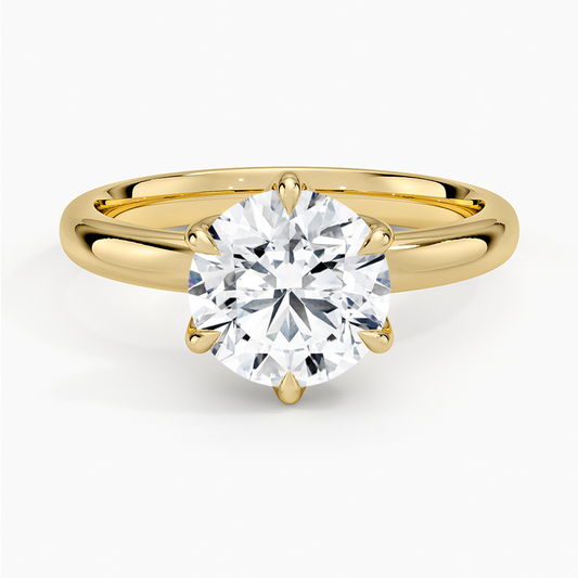 Esme 2.5mm Solitaire Ring - Round Center Stone