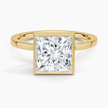 Noemi Bezel Ring - Princess Cut Center Stone