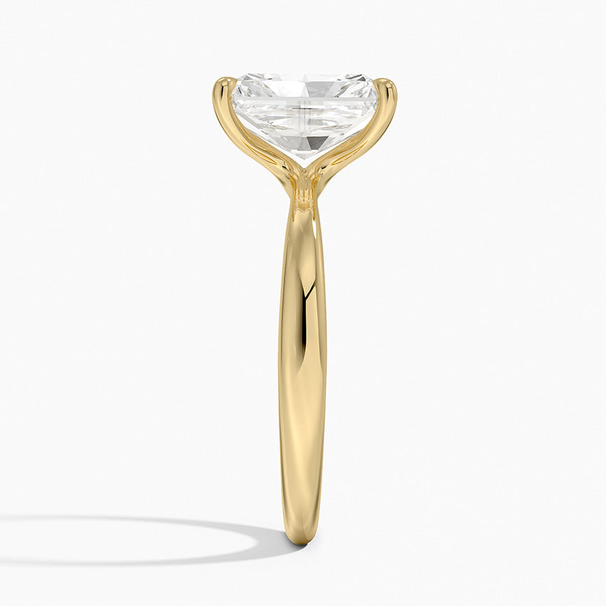 Freesia 2.7mm Solitaire Ring - Radiant Cut Center Stone