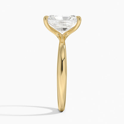 Freesia 2.7mm Solitaire Ring - Radiant Cut Center Stone