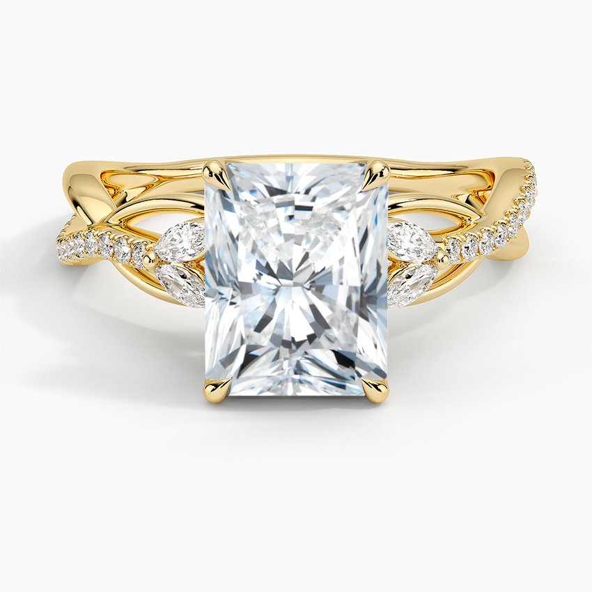 Garland Diamond Ring - Radiant Cut Center Stone