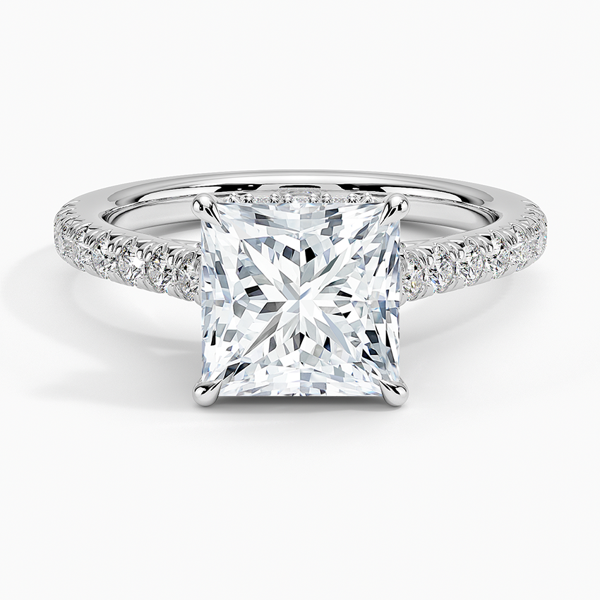 Chantal Diamond Ring - Princess Cut Center Stone